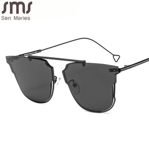 Rimless Cat Eye Sunglasses  Brand Design Women Metal Sun glasses Lady Shades UV400 Eyewear oculos gafas de sol