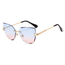 Load image into Gallery viewer, Rimless Cat Eye Sunglasses  Brand Design Women Metal Sun glasses Lady Shades UV400 Eyewear oculos gafas de sol