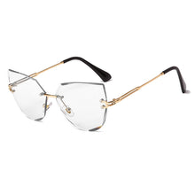 Load image into Gallery viewer, Rimless Cat Eye Sunglasses  Brand Design Women Metal Sun glasses Lady Shades UV400 Eyewear oculos gafas de sol