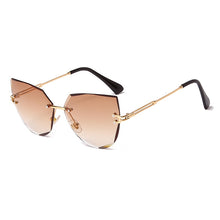 Load image into Gallery viewer, Rimless Cat Eye Sunglasses  Brand Design Women Metal Sun glasses Lady Shades UV400 Eyewear oculos gafas de sol