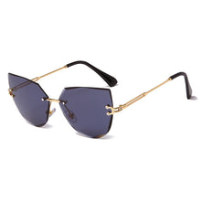 Load image into Gallery viewer, Rimless Cat Eye Sunglasses  Brand Design Women Metal Sun glasses Lady Shades UV400 Eyewear oculos gafas de sol