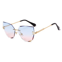 Load image into Gallery viewer, Rimless Cat Eye Sunglasses  Brand Design Women Metal Sun glasses Lady Shades UV400 Eyewear oculos gafas de sol