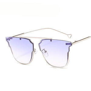 Rimless Cat Eye Sunglasses  Brand Design Women Metal Sun glasses Lady Shades UV400 Eyewear oculos gafas de sol