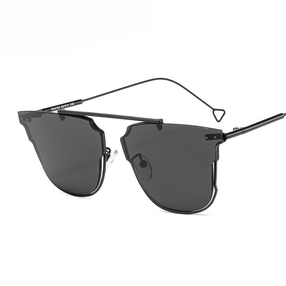 Rimless Cat Eye Sunglasses  Brand Design Women Metal Sun glasses Lady Shades UV400 Eyewear oculos gafas de sol
