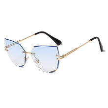Load image into Gallery viewer, Rimless Cat Eye Sunglasses  Brand Design Women Metal Sun glasses Lady Shades UV400 Eyewear oculos gafas de sol