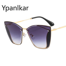 Load image into Gallery viewer, Rimless Cat Eye Sunglasses Women 2023  Brand Cateye Sun Glasses for Ladies Trendy Frameless Sunglass