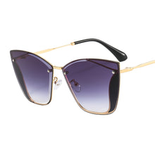 Load image into Gallery viewer, Rimless Cat Eye Sunglasses Women 2023  Brand Cateye Sun Glasses for Ladies Trendy Frameless Sunglass