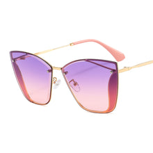 Load image into Gallery viewer, Rimless Cat Eye Sunglasses Women 2023  Brand Cateye Sun Glasses for Ladies Trendy Frameless Sunglass