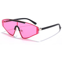 Load image into Gallery viewer, Rimless Cat Eye Sunglasses Women  Brand Mirror Gradient Punk Sunglasses Men Sunglasses Oversized Eyewear Oculos