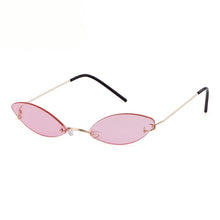 Load image into Gallery viewer, Rimless Cat Eye Sunglasses Women Men Vintage Sun Glasses Men Small Frames Retro Eyeglasses Steampunk Eyewear UV400