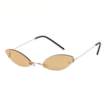 Load image into Gallery viewer, Rimless Cat Eye Sunglasses Women Men Vintage Sun Glasses Men Small Frames Retro Eyeglasses Steampunk Eyewear UV400