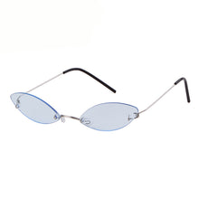 Load image into Gallery viewer, Rimless Cat Eye Sunglasses Women Men Vintage Sun Glasses Men Small Frames Retro Eyeglasses Steampunk Eyewear UV400