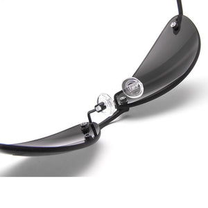 Rimless Classic Oval glasses Matrix Morpheus Sunglasses  men Black