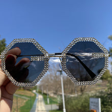 Load image into Gallery viewer, Rimless Crystal Sunglasses women 2023 Colorful Rhinestone Gradient color Sun glasses UV400 gafas de sol mujer