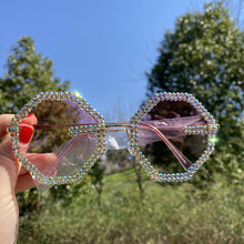 Load image into Gallery viewer, Rimless Crystal Sunglasses women 2023 Colorful Rhinestone Gradient color Sun glasses UV400 gafas de sol mujer
