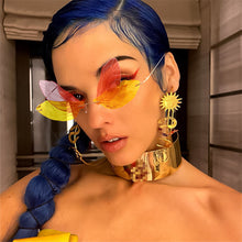 Load image into Gallery viewer, Rimless Designer Sunglasses Women Dragonfly Design Brand Sun Glasses Female  Frameless Lady Oculos De Sol