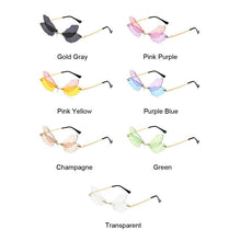 Load image into Gallery viewer, Rimless Designer Sunglasses Women Dragonfly Design Brand Sun Glasses Female  Frameless Lady Oculos De Sol
