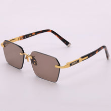 Load image into Gallery viewer, Rimless Glass Sunglasses Man Woman Natural Crystal Stone Sun Glasses Vintage Acetate Glasses Frame Anti Eye Dry Anti Scratch