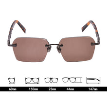 Load image into Gallery viewer, Rimless Glass Sunglasses Man Woman Natural Crystal Stone Sun Glasses Vintage Acetate Glasses Frame Anti Eye Dry Anti Scratch