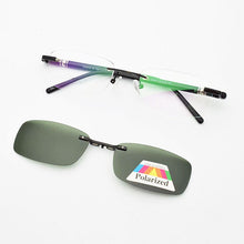 Load image into Gallery viewer, Rimless Glasses Eyeglasses Small Optical Spectacles Yellow night vision goggles Magnetic Polarized Sunglasses Clip UV400 Goggles