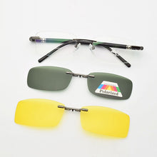 Load image into Gallery viewer, Rimless Glasses Eyeglasses Small Optical Spectacles Yellow night vision goggles Magnetic Polarized Sunglasses Clip UV400 Goggles