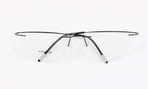 Rimless Glasses Frame Women Titanium Ultralight Eyeglasses Prescription Frameless Cat Eye Eyewear Myopia Optical Frame