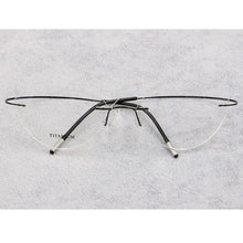 Load image into Gallery viewer, Rimless Glasses Frame Women Titanium Ultralight Eyeglasses Prescription Frameless Cat Eye Eyewear Myopia Optical Frame