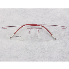 Load image into Gallery viewer, Rimless Glasses Frame Women Titanium Ultralight Eyeglasses Prescription Frameless Cat Eye Eyewear Myopia Optical Frame