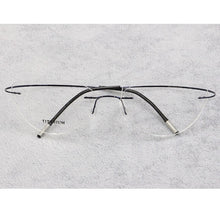 Load image into Gallery viewer, Rimless Glasses Frame Women Titanium Ultralight Eyeglasses Prescription Frameless Cat Eye Eyewear Myopia Optical Frame