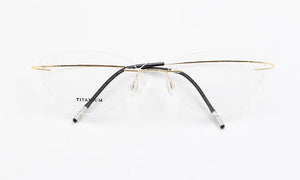 Rimless Glasses Frame Women Titanium Ultralight Eyeglasses Prescription Frameless Cat Eye Eyewear Myopia Optical Frame