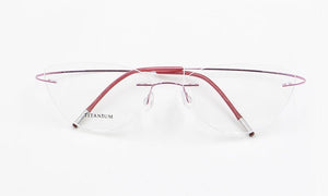 Rimless Glasses Frame Women Titanium Ultralight Eyeglasses Prescription Frameless Cat Eye Eyewear Myopia Optical Frame