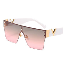 Load image into Gallery viewer, Rimless Glasses Men Oversized Square sunglasses women 2022  Big Frame One Piece Lens Sun Glasses Gradient Driving