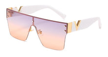 Load image into Gallery viewer, Rimless Glasses Men Oversized Square sunglasses women 2022  Big Frame One Piece Lens Sun Glasses Gradient Driving