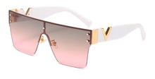 Load image into Gallery viewer, Rimless Glasses Men Oversized Square sunglasses women 2022  Big Frame One Piece Lens Sun Glasses Gradient Driving