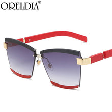 Load image into Gallery viewer, Rimless  Sunglasses Square Men Women Shades UV400 Vintage Glasses Lady Brand Designer Gradient Shades Eyeglasses