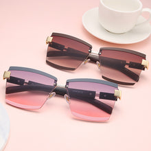 Load image into Gallery viewer, Rimless  Sunglasses Square Men Women Shades UV400 Vintage Glasses Lady Brand Designer Gradient Shades Eyeglasses