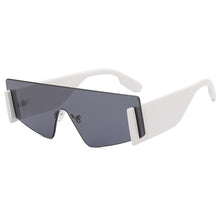 Load image into Gallery viewer, Rimless Sunglasses 2023 Women One Piece Retro Square Sun Glasses Big Frame Flat Retro Glasses Oversized Pilot Gradient