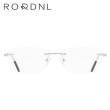 Load image into Gallery viewer, Rimless Prescription Eyeglasses Frame for Men Myopia Optical Glasses Frame Male Rectangle Alloy Spectacles Frame Brand