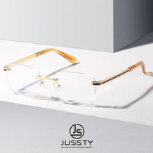 Load image into Gallery viewer, Rimless Prescription Glasses Frame Men Myopia Optical Eyeglasses Frame Male Clear Luxuyr Brand High End Korean Spectacles Frame