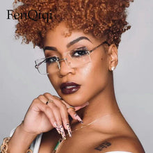 Load image into Gallery viewer, Rimless Rectangle Sunglasses Small Frameless Eye Glasses Brand Designer For Female Lens Ladies Gradient Sunglasses O