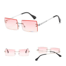 Load image into Gallery viewer, Rimless Rectangle Sunglasses Women Men&#39;s Square Brand Glassrs Shades Male Sun Glasses 2023 Oculos de sol UV400 Eyewear