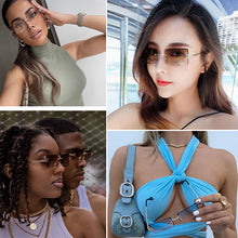 Load image into Gallery viewer, Rimless Rectangle Sunglasses for Women Frameless Square Glasses for Men Ultralight UV400 Eyewear Unisex