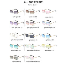 Load image into Gallery viewer, Rimless Rectangle Sunglasses for Women Frameless Square Glasses for Men Ultralight UV400 Eyewear Unisex