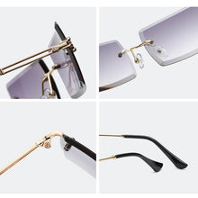 Load image into Gallery viewer, Rimless Rectangle Sunglasses for Women Frameless Square Glasses for Men Ultralight UV400 Eyewear Unisex
