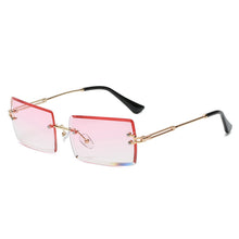 Load image into Gallery viewer, Rimless Rectangle Sunglasses for Women Frameless Square Glasses for Men Ultralight UV400 Eyewear Unisex