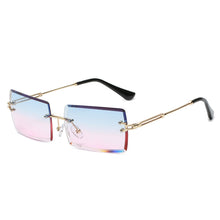Load image into Gallery viewer, Rimless Rectangle Sunglasses for Women Frameless Square Glasses for Men Ultralight UV400 Eyewear Unisex
