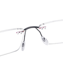 Load image into Gallery viewer, Rimless Rectangular Eyeglasses Men and Women Colorful Metal TR90 Glasses Frame For Prescription Lenses