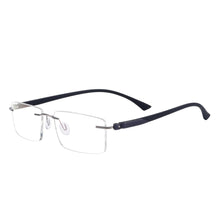 Load image into Gallery viewer, Rimless Rectangular Eyeglasses Men and Women Colorful Metal TR90 Glasses Frame For Prescription Lenses