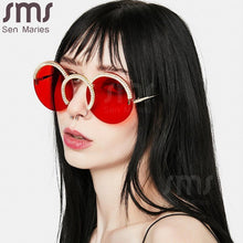 Load image into Gallery viewer, Rimless Round Sunglasses Women Punk Retro Small Sun Glasses Brand Designer Steampunk Eyeglasses Diamond Retro Eyewear