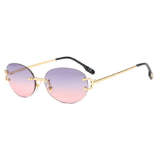 Load image into Gallery viewer, Rimless Small And Exquisite Round Shape Trimming Sunglasses Women Multiple Colors Metal Line Gradient Female Eyeglasses  Ladies